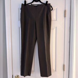 TALBOTS Heritage ankle length mid rise pants, chocolate brown, size 8